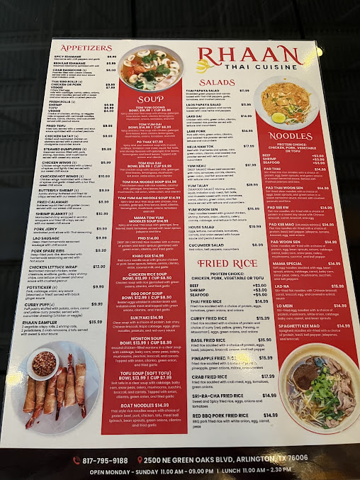 Menu Rhaan Thai Cuisine - 21