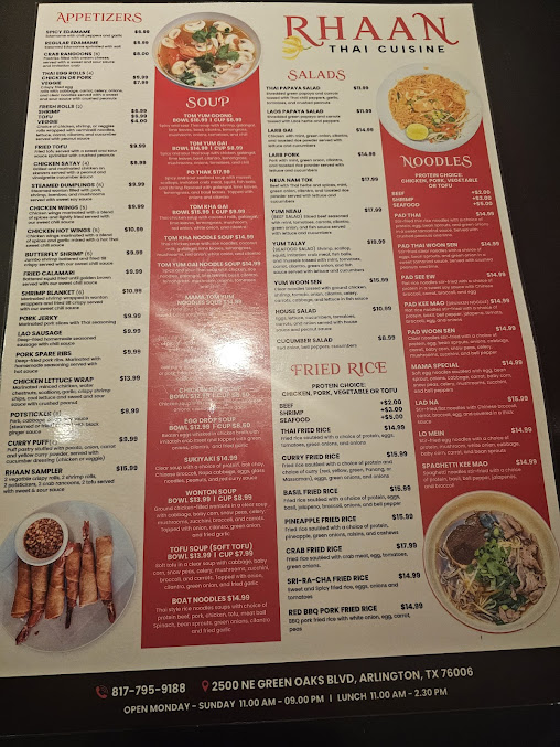 Menu Rhaan Thai Cuisine - 22