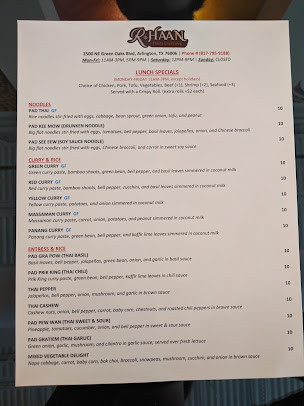 Menu Rhaan Thai Cuisine - 29