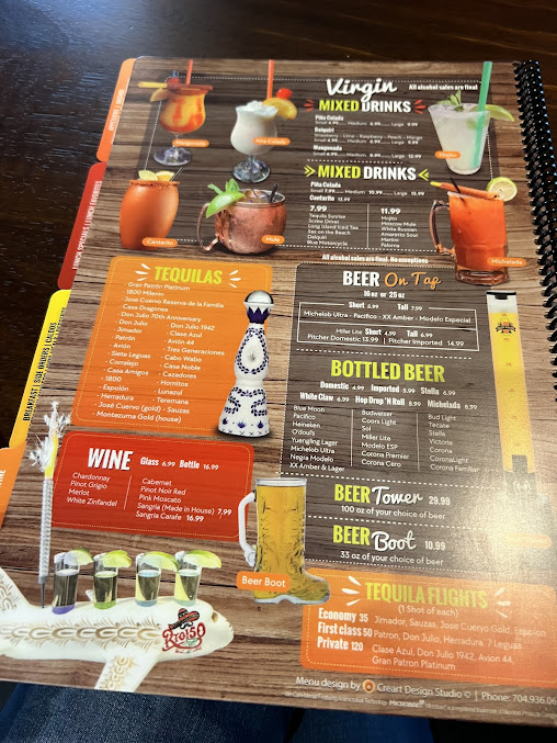 Menu Rio 150 Mexican Restaurant - Concord - 27