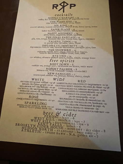 Menu River And Post - 0