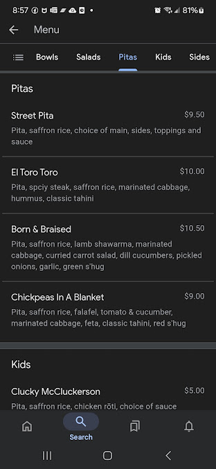 Menu Roti Mediterranean Bowls. Salads. Pitas. - 20