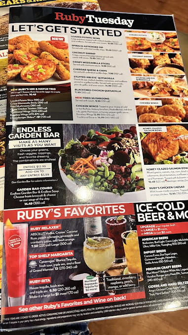 Menu Ruby Tuesday - 23