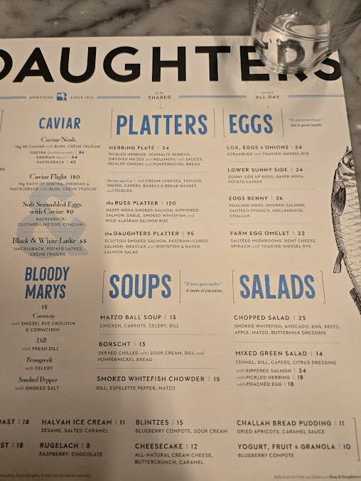 Menu Russ & Daughters Cafe - 25