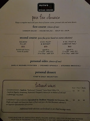 Menu Ruths Chris Steak House Columbia - 23