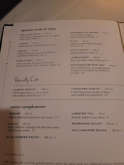 Menu Ruths Chris Steak House Columbia - 24