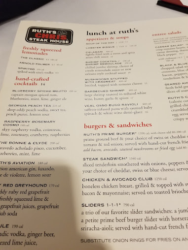 Menu Ruths Chris Steak House Columbia - 27