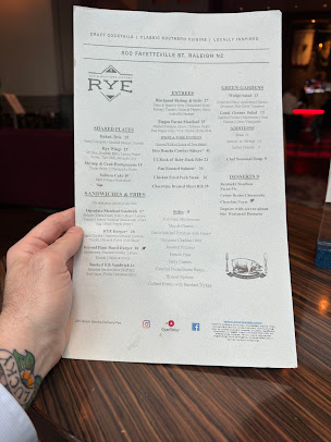 Menu Rye Bar And Southern Kitchen - 22