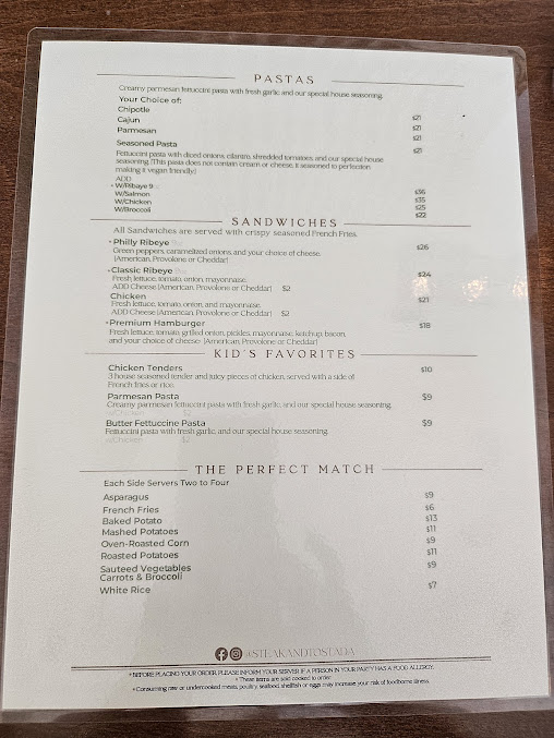 Menu S & T Steakhouse - 21