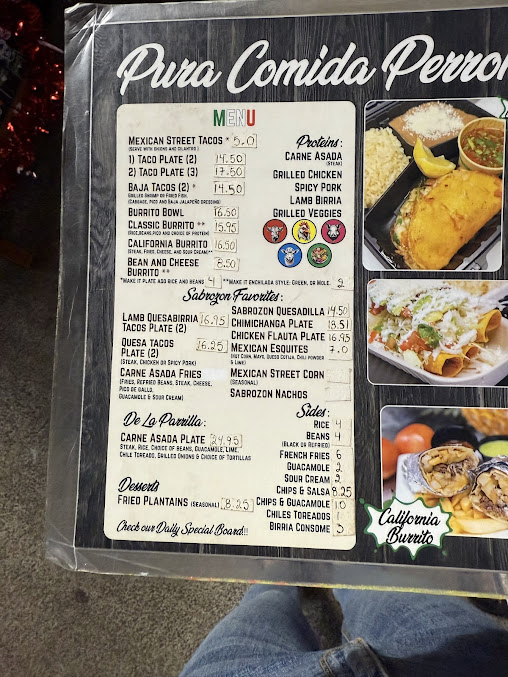 Menu Sabrozon Mexican Food Truck - 22