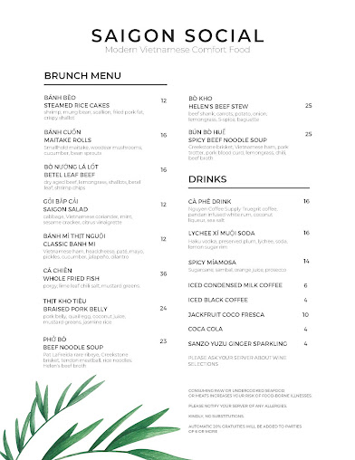 Menu Saigon Social - 26