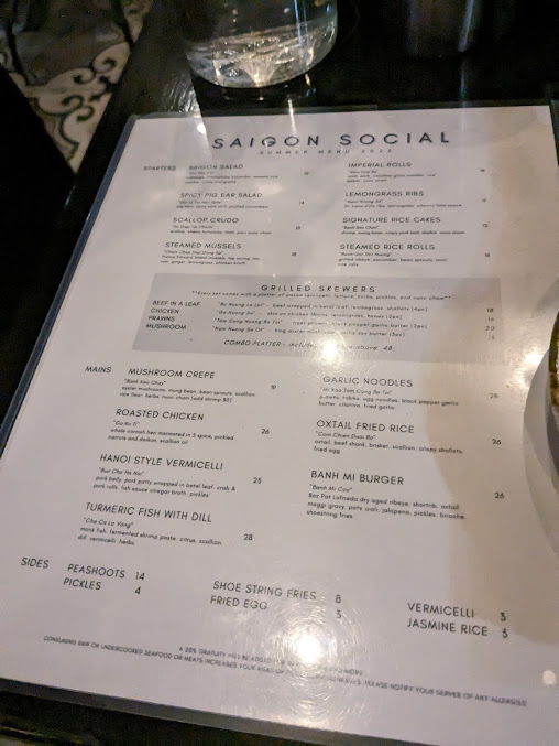 Menu Saigon Social - 29