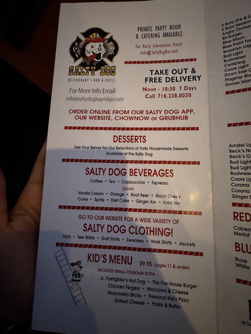 Menu Salty Dog - 20