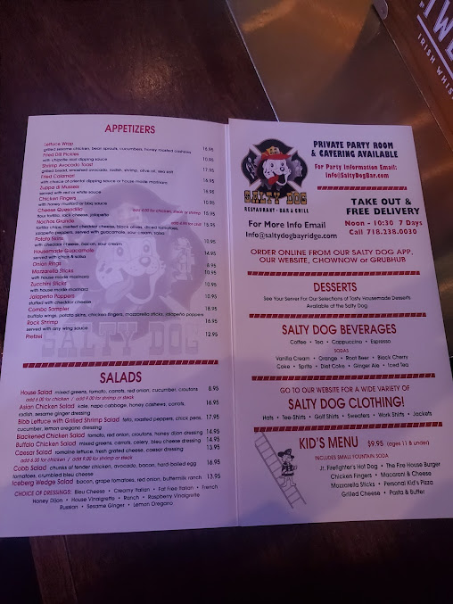 Menu Salty Dog - 24