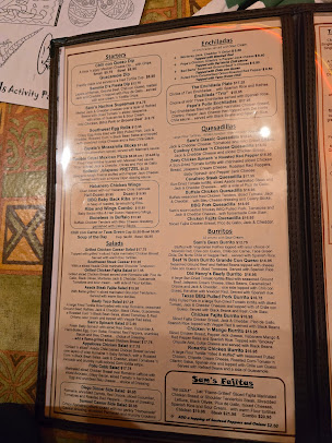 Menu Sam Diegos Mexican Cookery Bar - 20