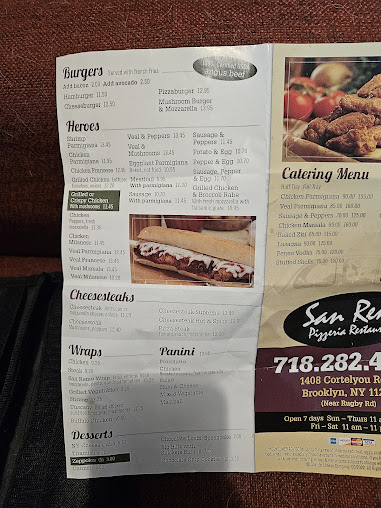 Menu San Remo Pizzeria & Restaurant - 21