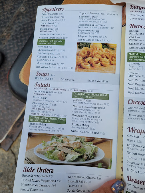 Menu San Remo Pizzeria & Restaurant - 27