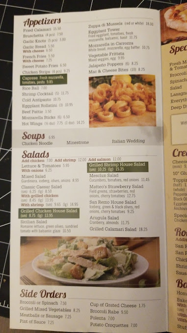 Menu San Remo Pizzeria & Restaurant - 28