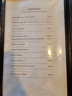 Menu Sara Thai Restaurant - 20
