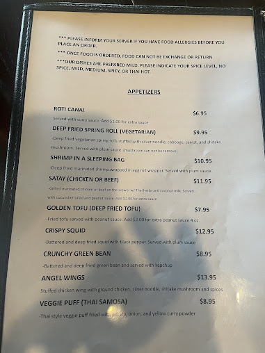 Menu Sara Thai Restaurant - 21