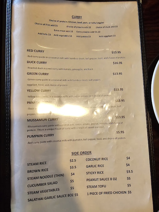 Menu Sara Thai Restaurant - 23