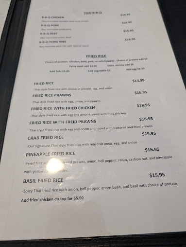 Menu Sara Thai Restaurant - 24