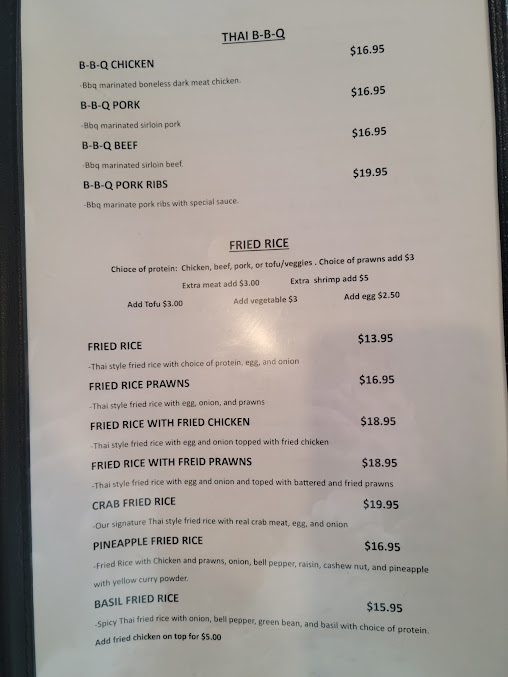 Menu Sara Thai Restaurant - 25