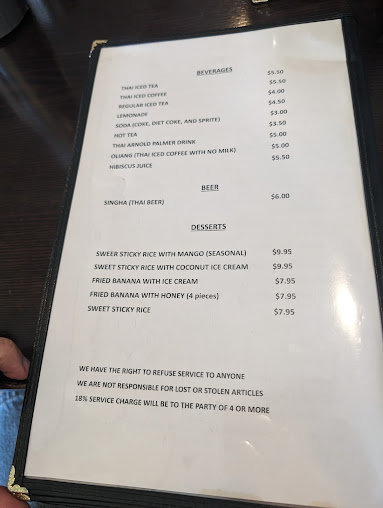 Menu Sara Thai Restaurant - 28