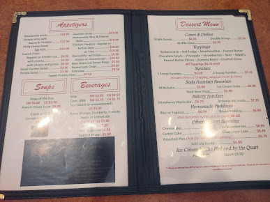 Menu Sassafras Restaurant Ice Cream Parlor - 23