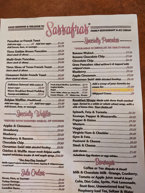 Photo Sassafras Restaurant Ice Cream Parlor - 13