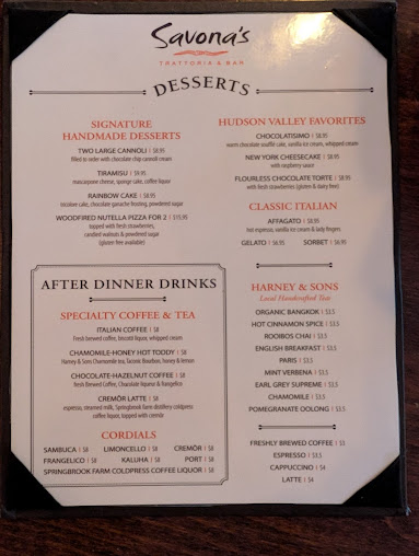 Menu Savona's Trattoria & Bar - Kingston - 20
