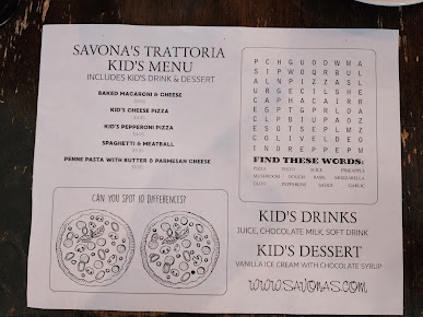 Menu Savona's Trattoria & Bar - Kingston - 21