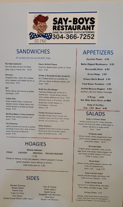 Menu Say Boy Steak House Restaurant - 24