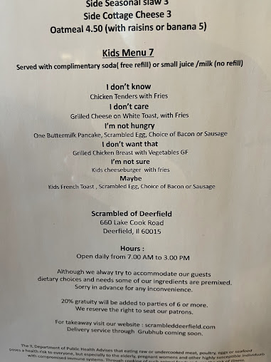 Menu Scrambled - 27