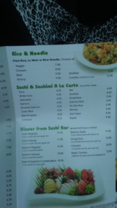 Menu Seasons Hibachi Sushi - 28