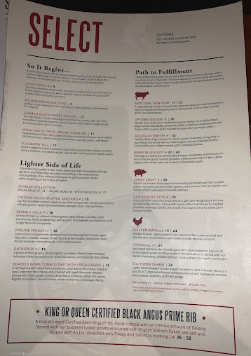 Menu Select Restaurant - 24