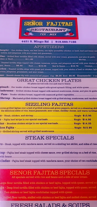Menu Senor Fajitas - 24