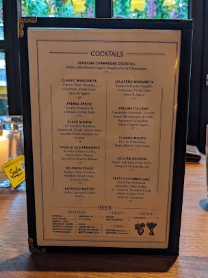 Menu Serafina Tribeca - 29