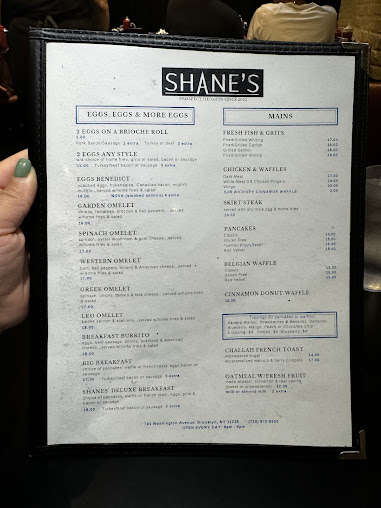 Menu Shane's Brooklyn - 21