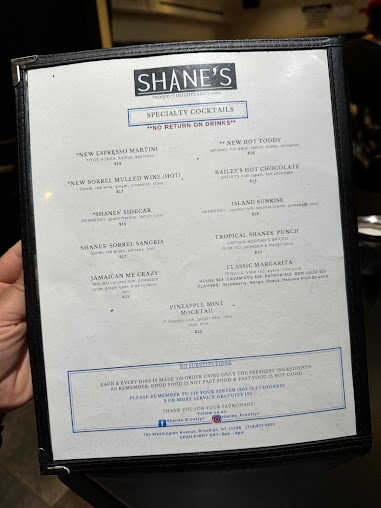 Menu Shane's Brooklyn - 25