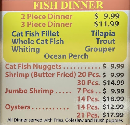 Menu Sharks Fish Chicken Chicago Style - 16