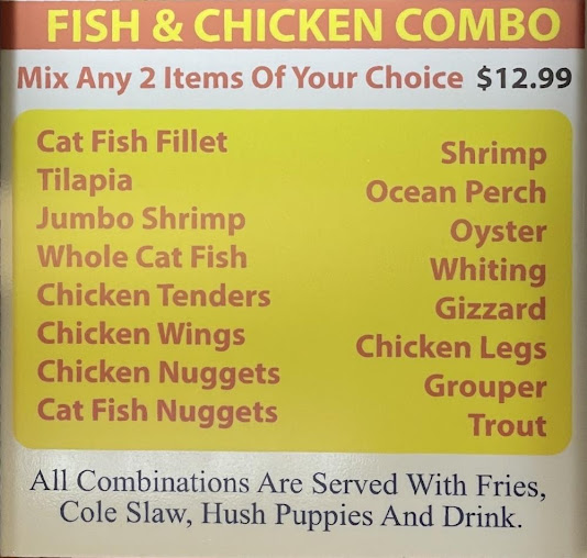 Menu Sharks Fish Chicken Chicago Style - 17