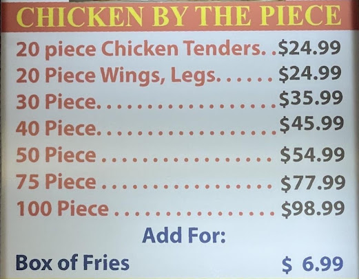 Menu Sharks Fish Chicken Chicago Style - 19