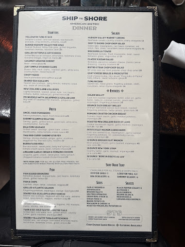 Menu Ship To Shore - 21