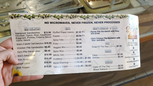 Menu Sila's Mediterranean Restaurant - 23
