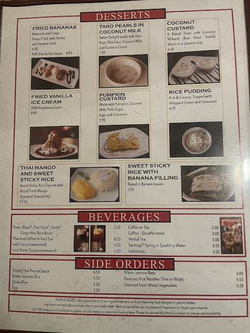 Menu Simply Thai Restaurant - 22