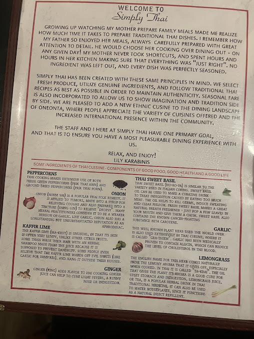 Menu Simply Thai Restaurant - 24