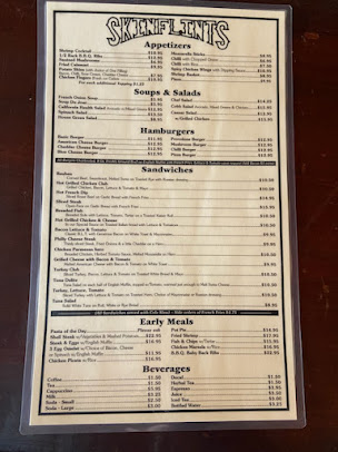 Menu Skinflints - 27