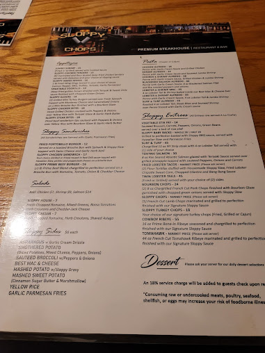 Menu Sloppy Chops - 24