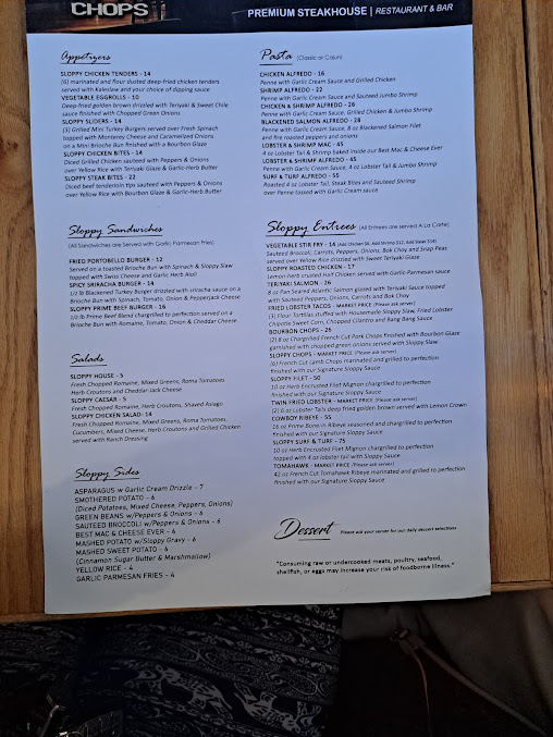 Menu Sloppy Chops - 25